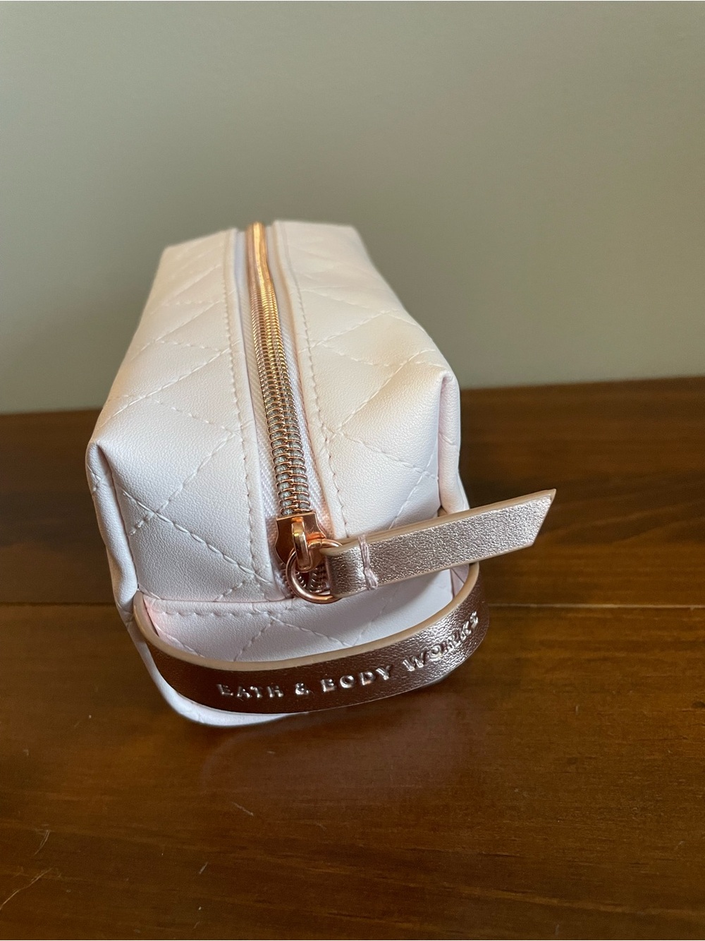 New Bath & Body Works Blush Quilted Cosmetic Pouch